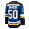St. Louis Blues tröja Fanatics Premium Binnington Jordan 2024-25 Blå Hemma - NHL Tröjor Herr